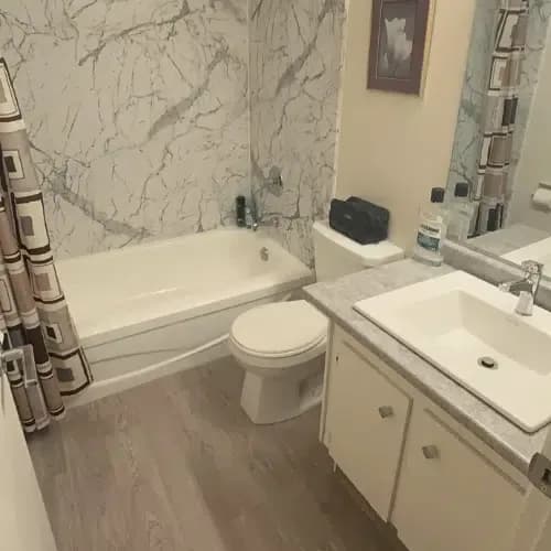 Bathroom after cleaning