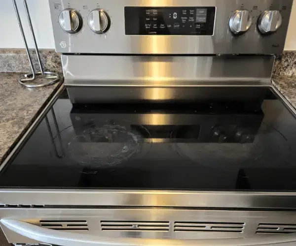 Stovetop after cleaning